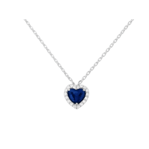 سلسله بنادورا قلب ازرق – Pandora necklace blue heart