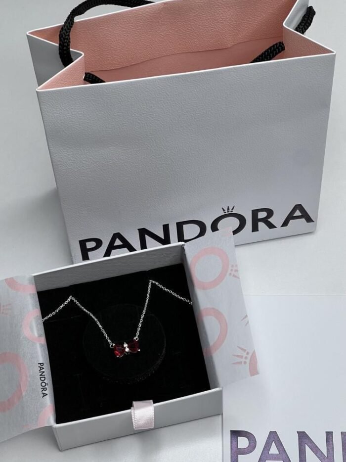 ⁦سلسله بنادورا فيونكه احمر – Pandora necklace red⁩ - الصورة ⁦2⁩
