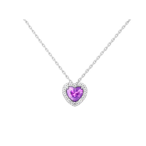 سلسله بنادورا قلب موف- Pandora necklace purple heart