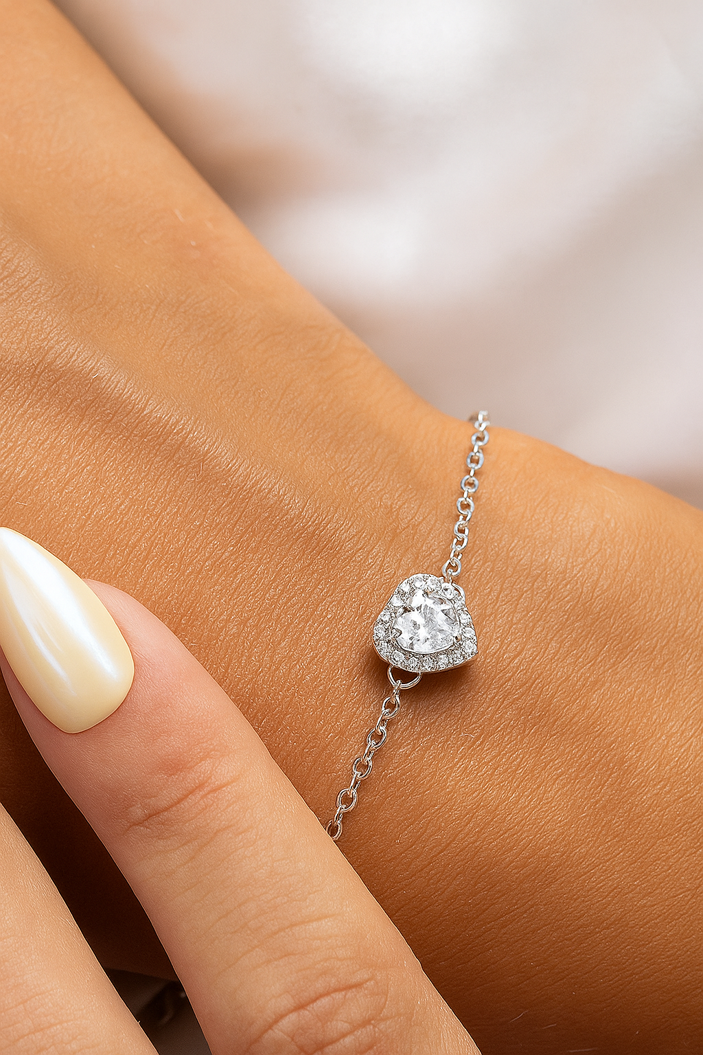 انسيال بنادورا قلب أبيض – Brislet Panadora - الصورة 2