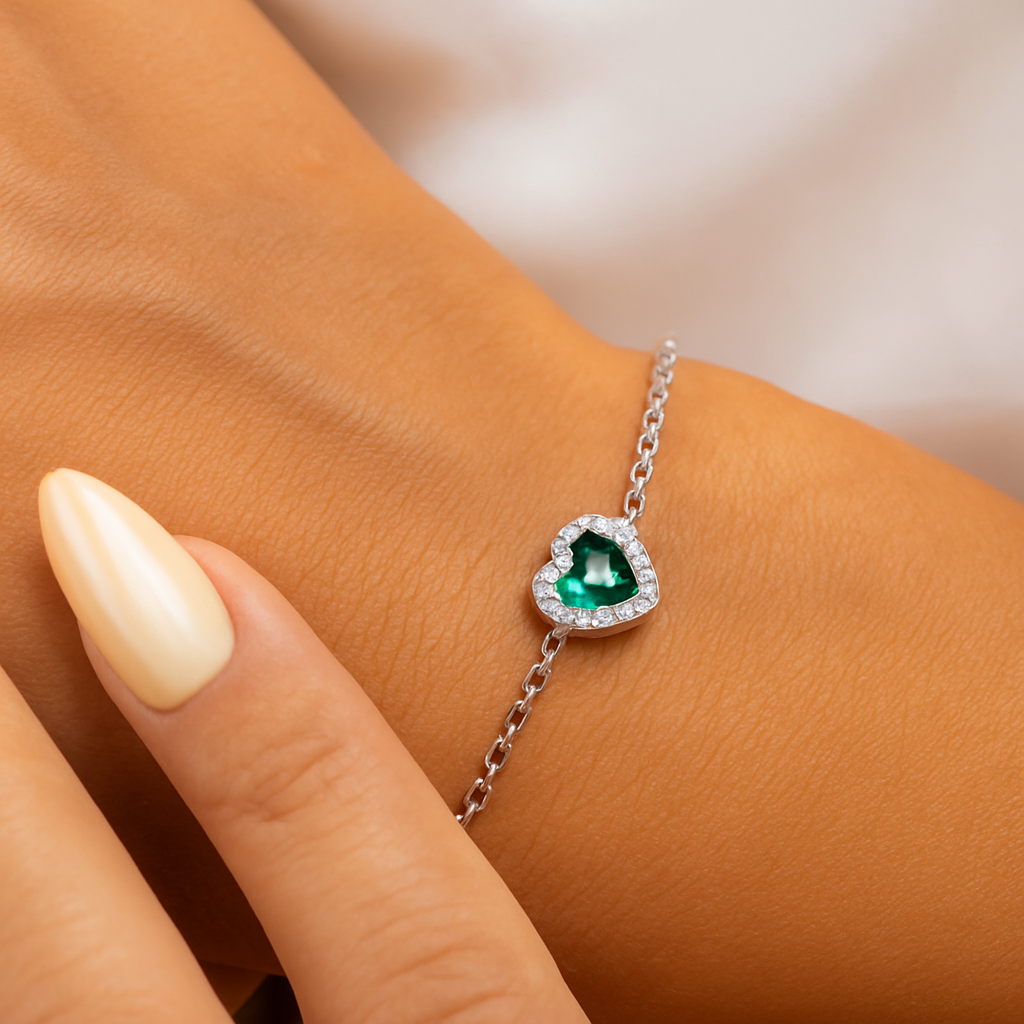 انسيال بنادورا قلب اخضر – Brislet Panadora - الصورة 2