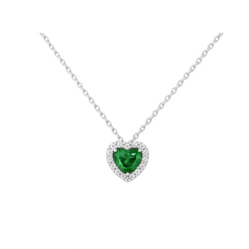سلسله بنادورا قلب اخضر- Pandora necklace green heart