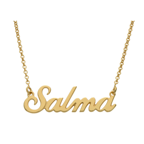 سلسله بالاسم باللون الدهبي – necklace by name in gold