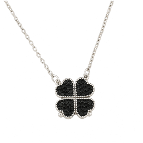 سلسله مغناطيس قلوب أسود – Black hearts magnetic necklace