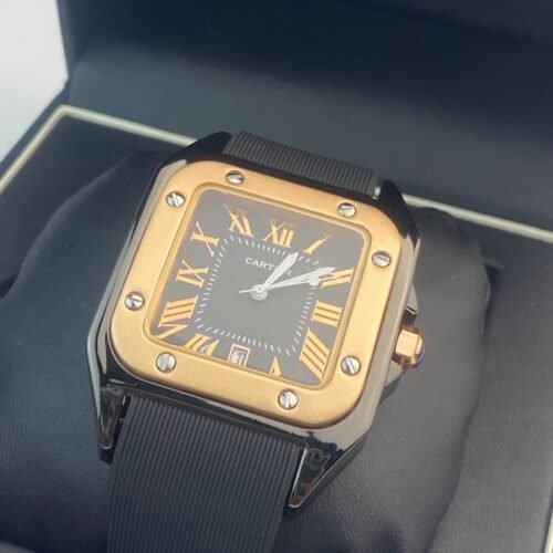 ساعه كارتير اسود*نحاسي