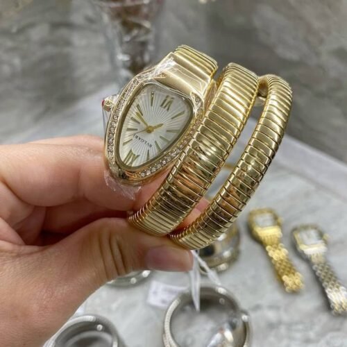 ساعة بلغاري تعبان ذهبي