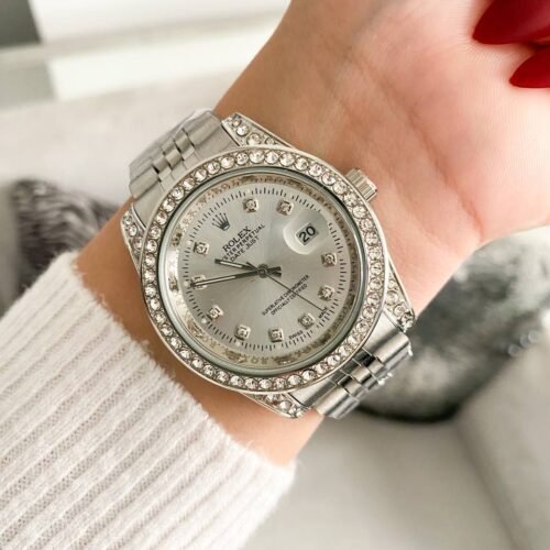 ساعة روليكس سيلفر*مينا سيلفر (فصوص)