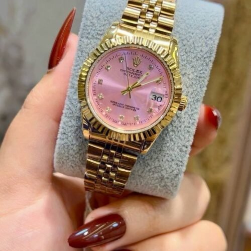 ساعة روليكس جولد*مينا بينك