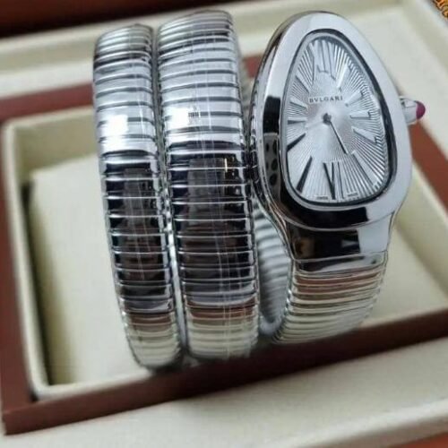 ساعة بلغاري تعبان فضي