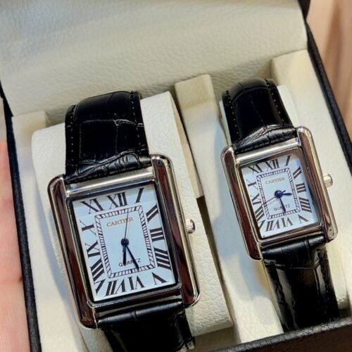 ساعات كارتير رجالي وحريمي – أسود