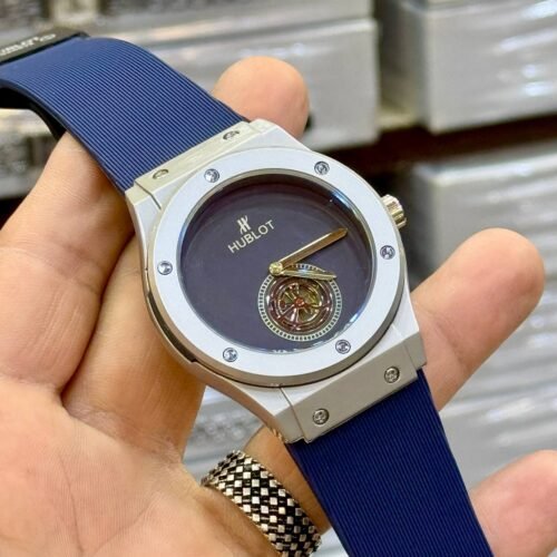 ساعات هوبلت رجالي – ازرق ×سيلفر