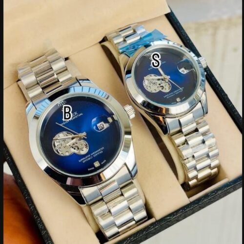 ساعات رولكس رجالي وحريمي – ازرق سيلفر