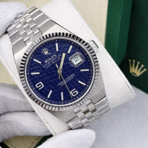 ساعه رولكس رجالي – خليه النحل ازرق