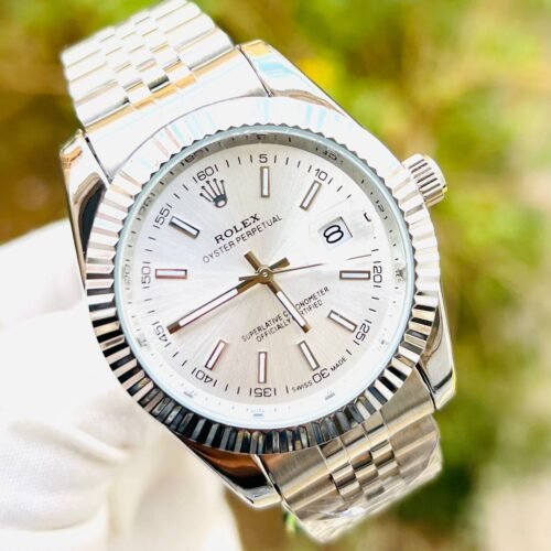 ساعه رولكس رجالي – سيلفر *أبيض