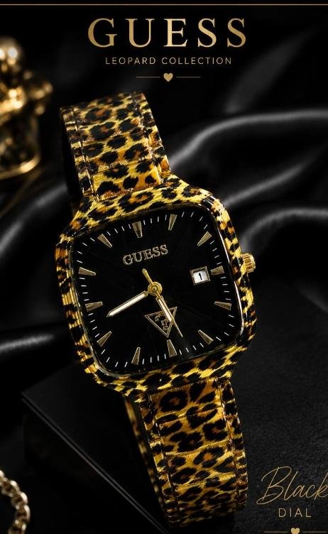 ساعه جيس- GUESS (تايجر*اسود)معدن